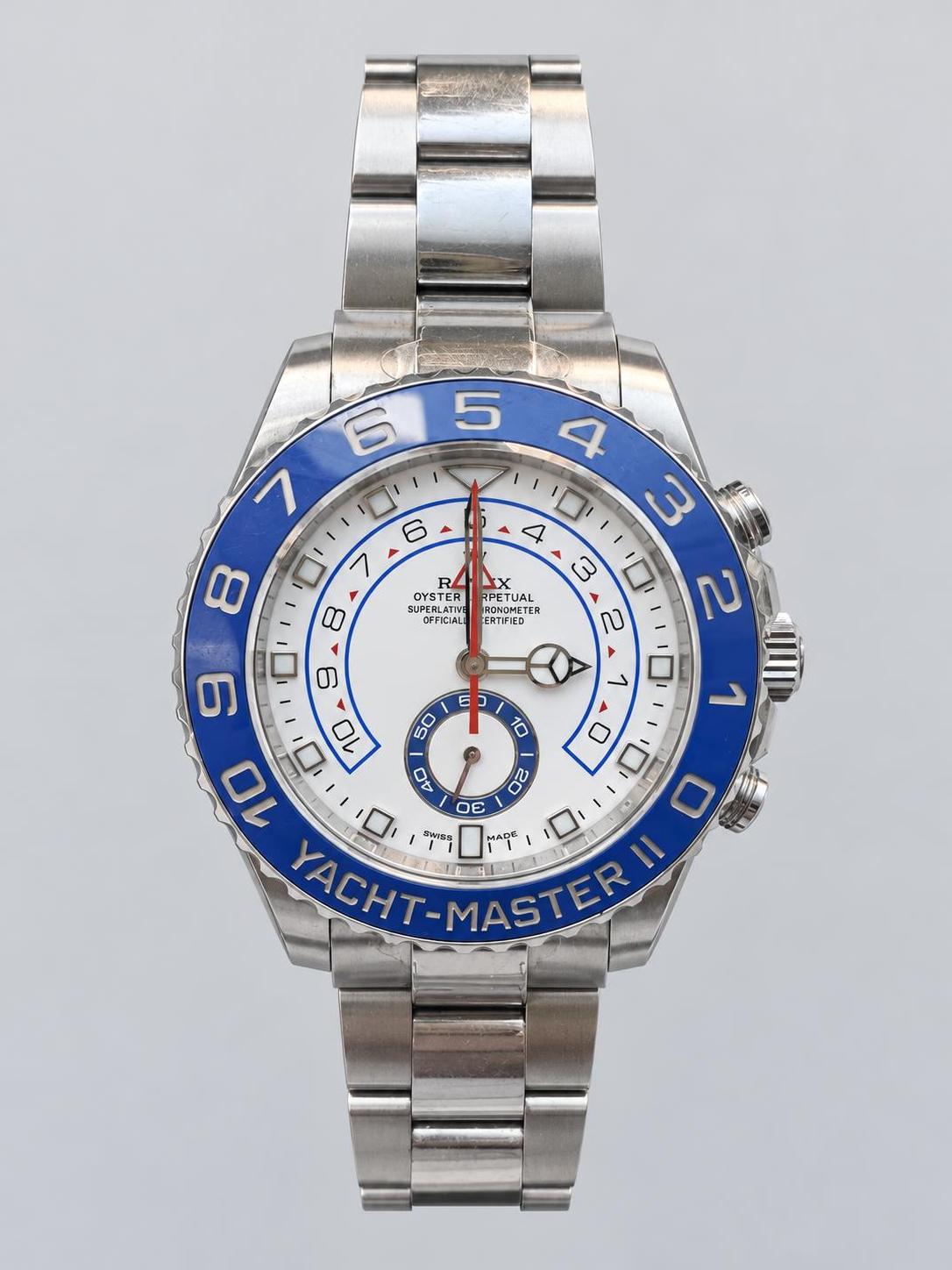 Rolex Yacht-Master II 116680, oțel, cadran alb — set complet 2021 — foto 1